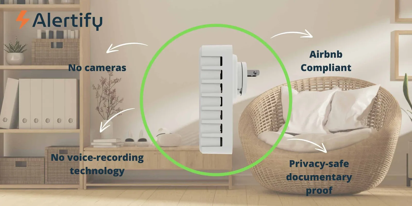 Airbnb voert nieuw beleid in voor geluidsmonitors en beveiligingscamera's