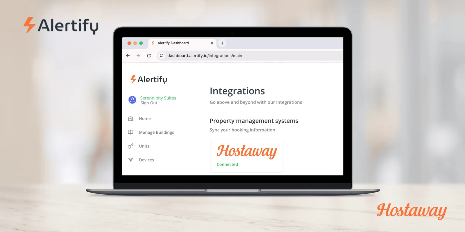 Alertify Hostaway-integratie