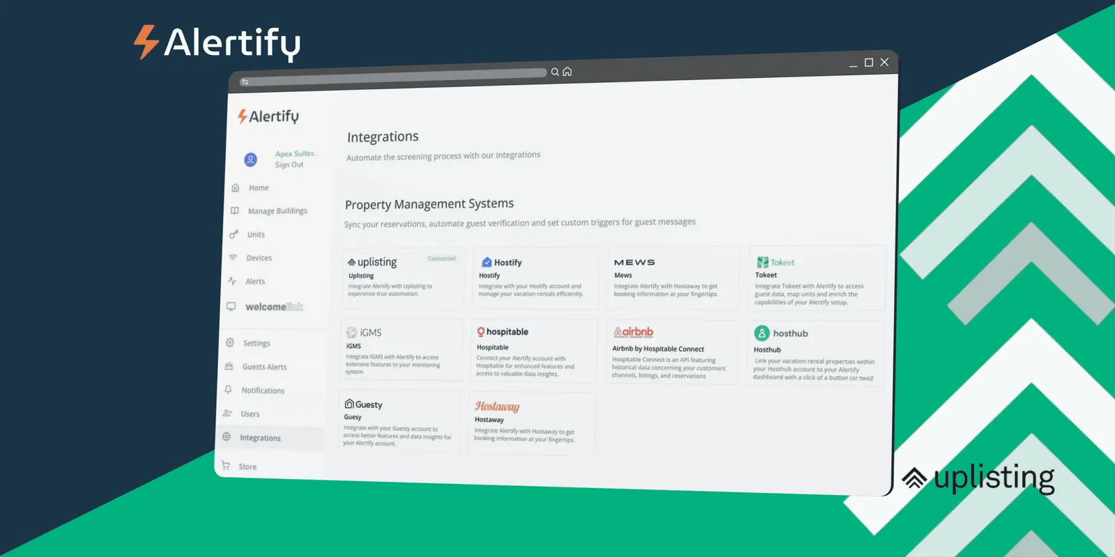 Alertify x Uplisting integratie