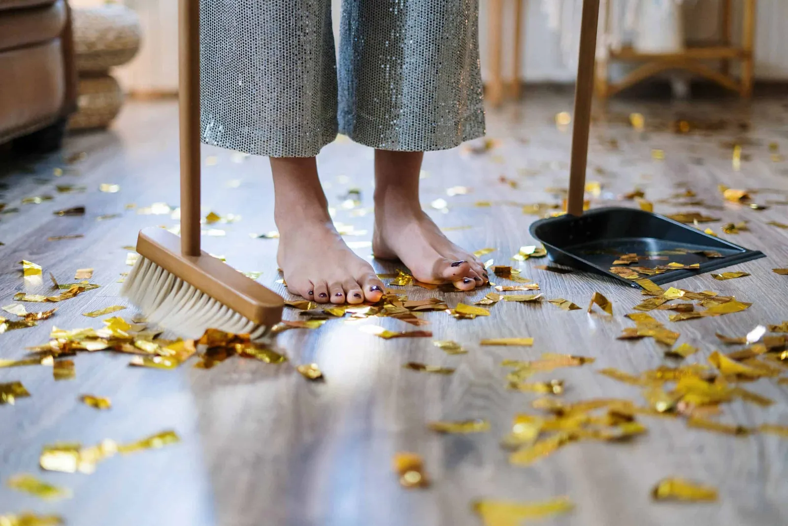 schoonmaken na Airbnb-feestjes