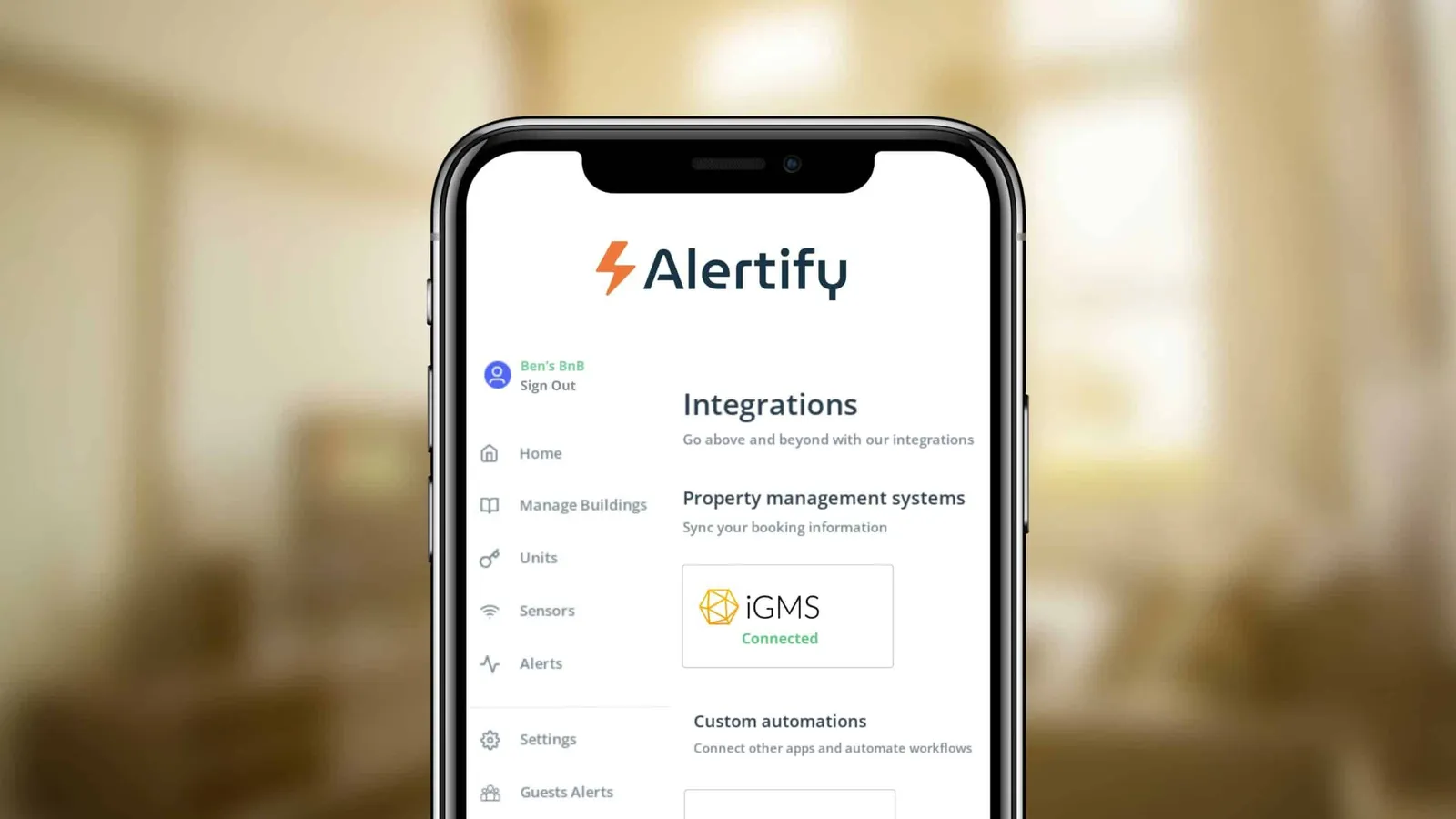 Til uw kortetermijnverhuur naar een hoger niveau met iGMS en Alertify