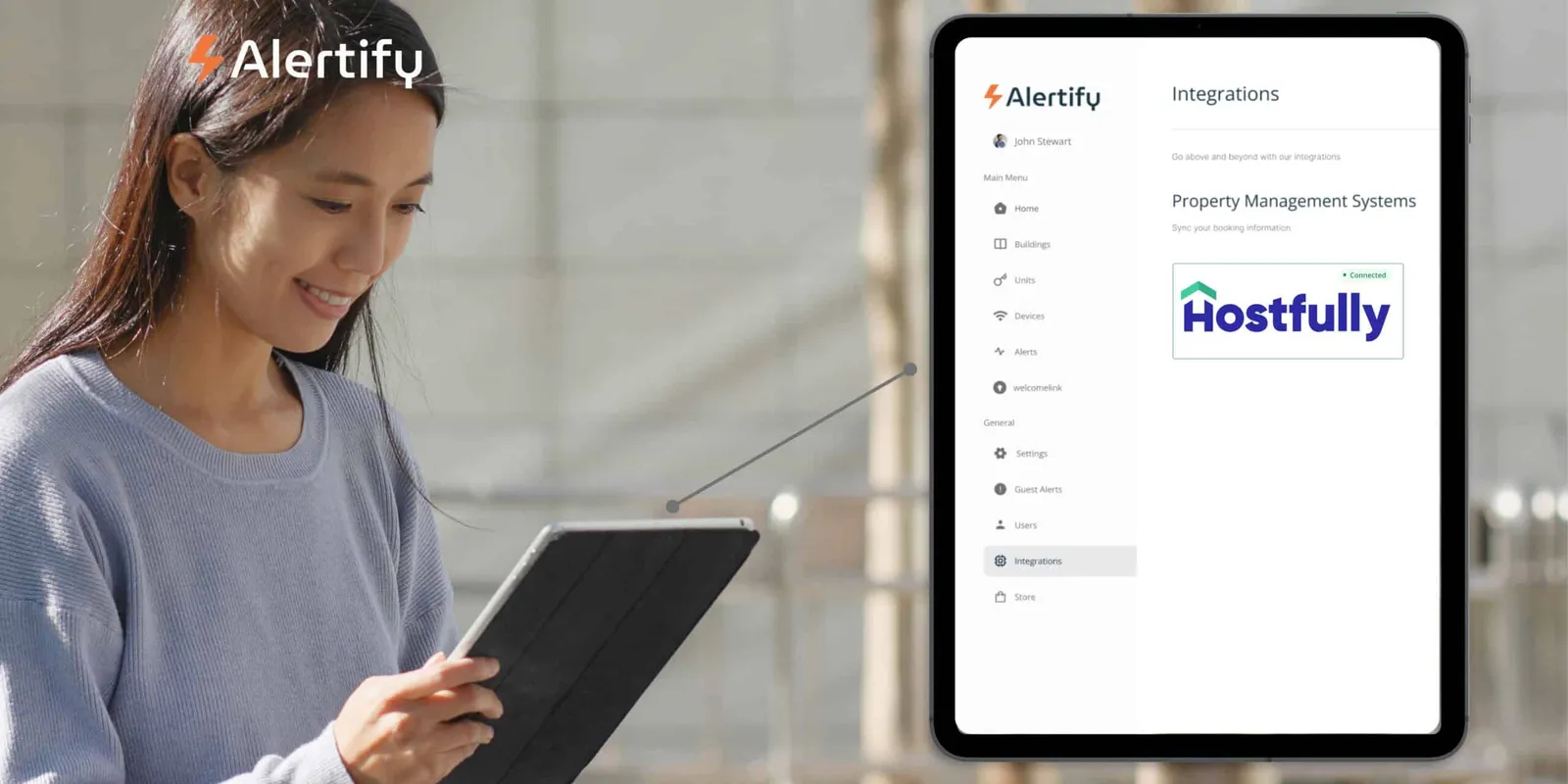 Slimmer verblijven begint hier: de Alertify & Hostfully-integratie uitgelegd