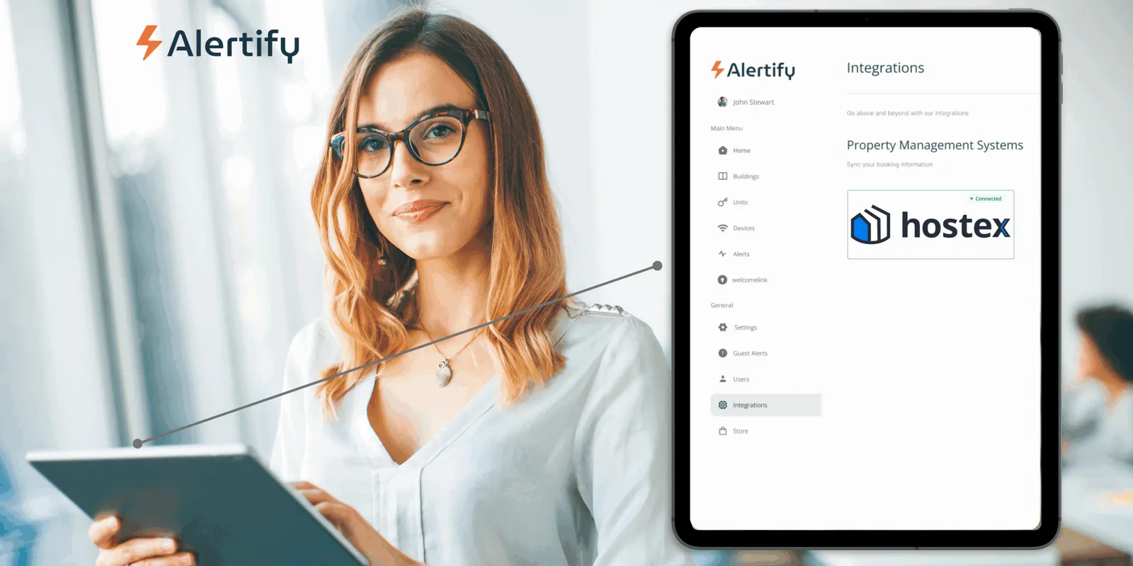 Kortetermijnverhuur stroomlijnen met de nieuwe Hostex x Alertify-integratie