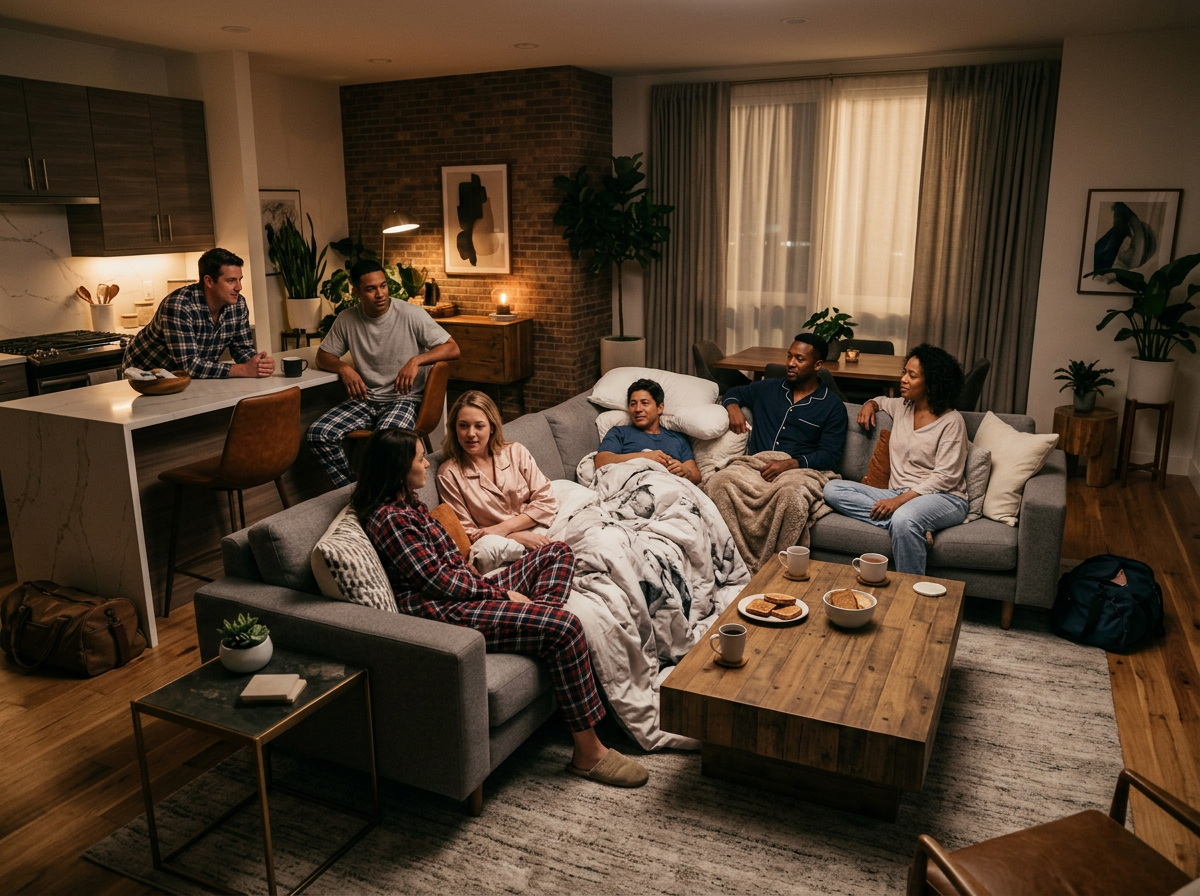 Dashboard voor kraak- en bezettingsmonitoring dat een leegstaande woning als bezet toont — CO2- en apparaatsignalen over de portefeuille