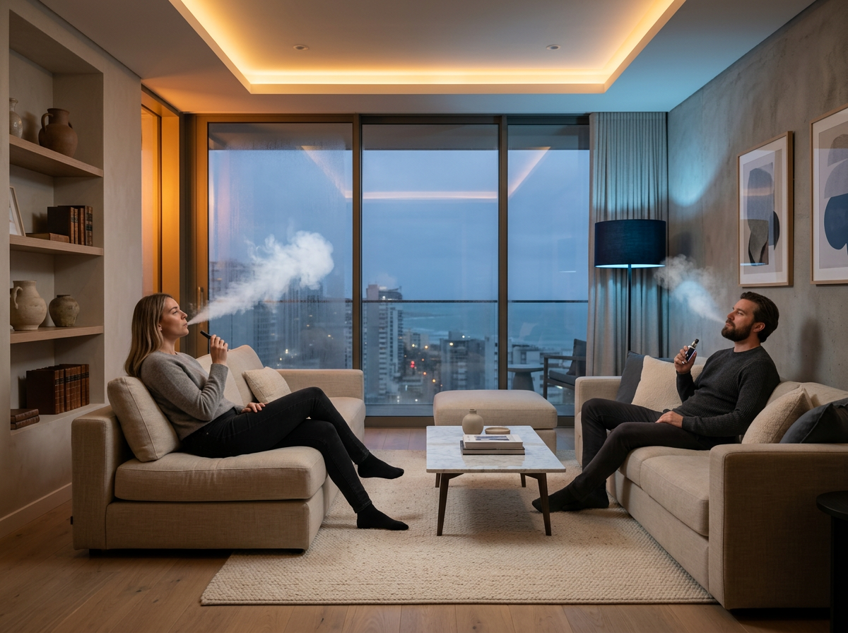 Rook- en vapedetectie in een vakantiewoning